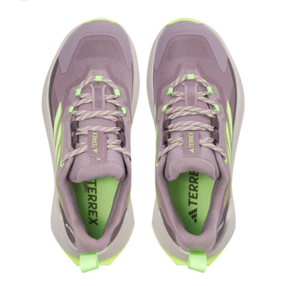 ADIDAS Terrex Free Hiker (Women) Fig/ Green Spark/ Charcoal 9.5 gently used